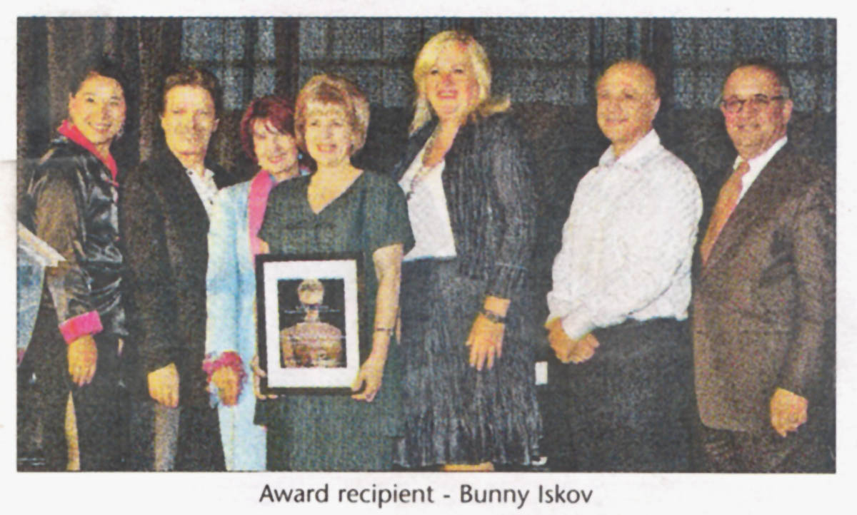 Bunny Iskov wins a RAVE Award